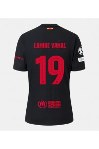 Barcelona Lamine Yamal #19 Jalkapallovaatteet Vieraspaita 2024-25 Lyhythihainen